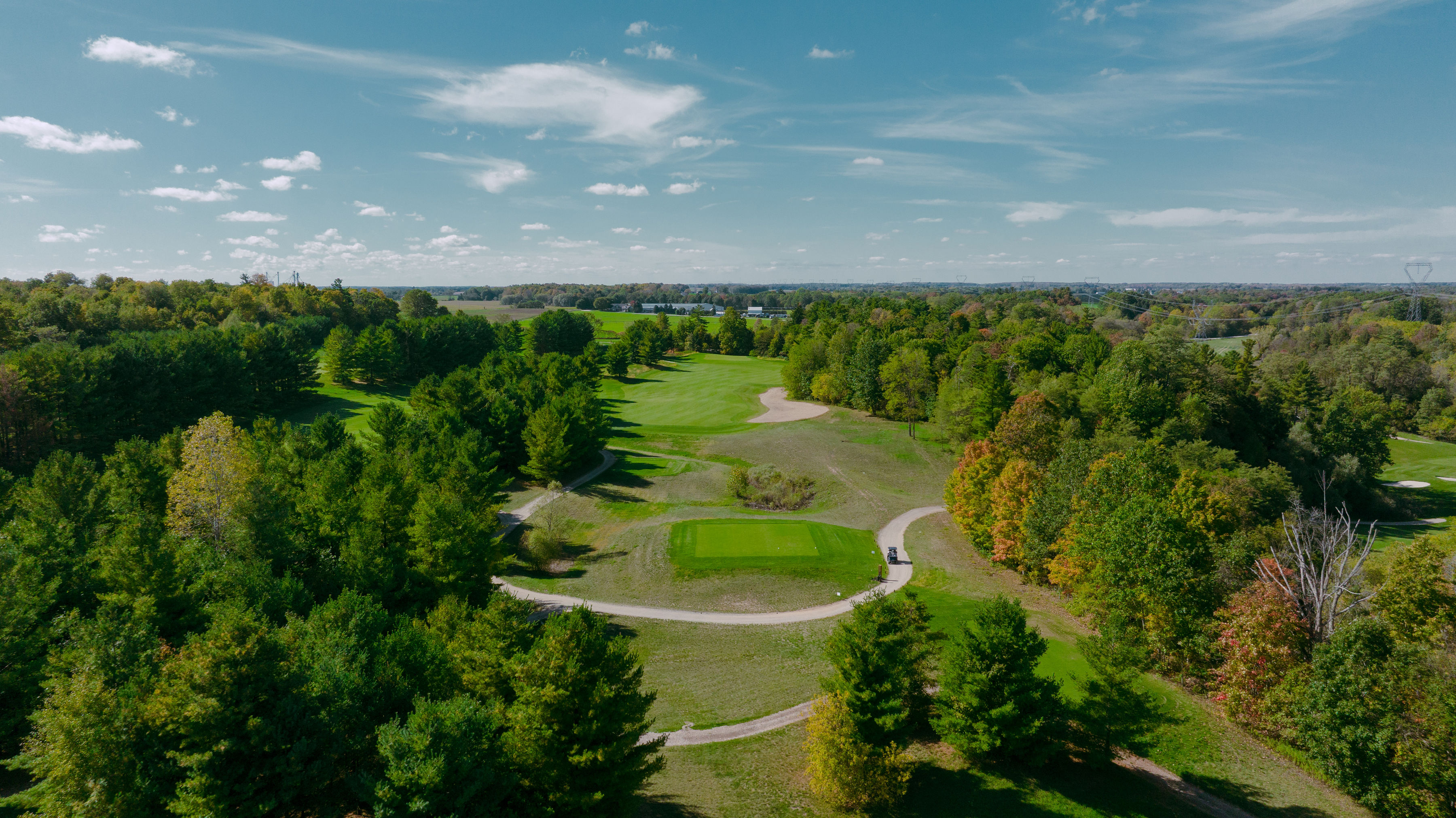 Premium golf course aerial